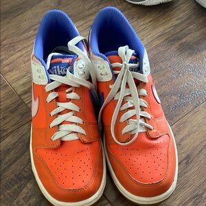 Nike Orange and White Sneakers Retro Style